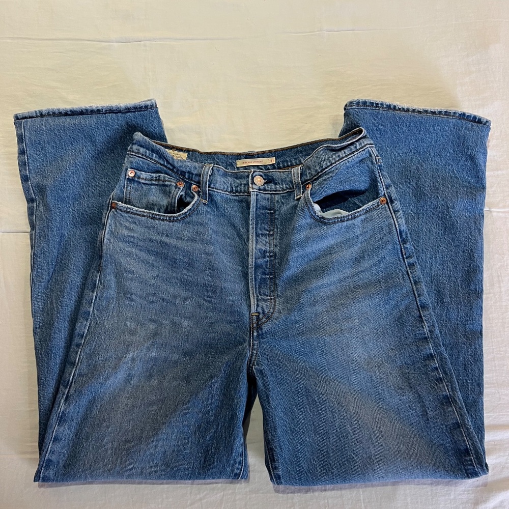 Levi Ribcage Straight Jeans High Rise - Picture 2 of 6